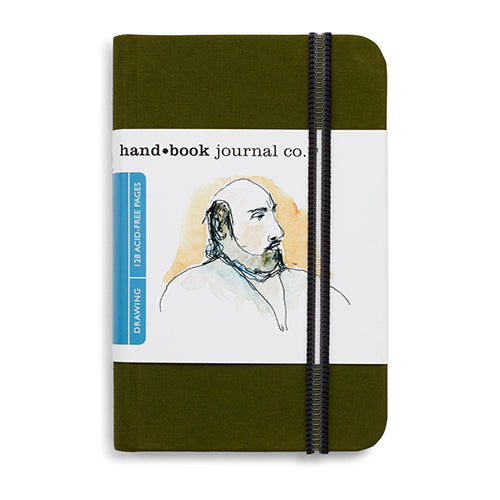 Travelogue Journal – Pocket Portrait 3.5 x 5.5 in. – Landscape Cadmium Green