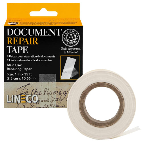 Lineco Document Repair Tape Self-Adhesive - 1” x 35'