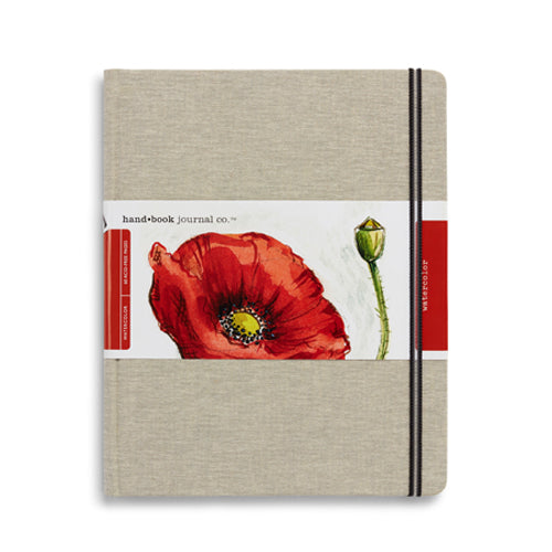 Travelogue Watercolour Journal – Grand Portrait – 30 Linen Sheets – 8.25 x 10.5 in.