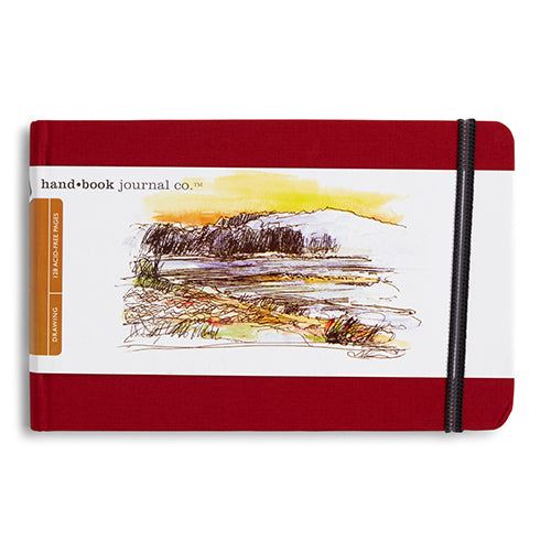 Travelogue Journal – Large Landscape 5.5 x 8.25 in. – Red