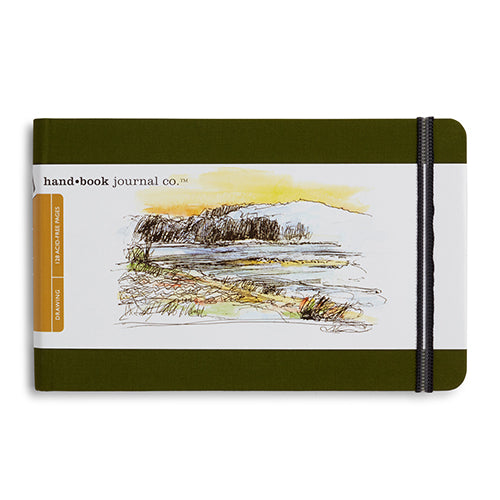 Travelogue Journal – Large Landscape 5.5 x 8.25 in. – Green