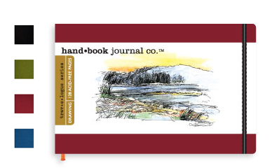 Travelogue Journal – Large Landscape 5.5 x 8.25 in. – Ivory Black