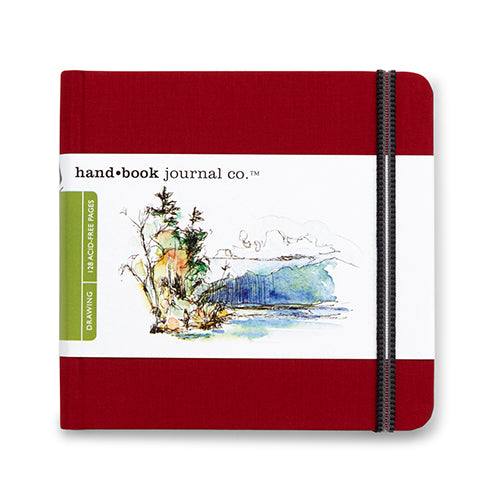 Travelogue Journal – Square 5.5 x 5.5 in. – Red