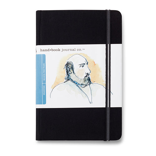 Travelogue Journal – Large Portrait 5.5 x 8.25 in. – Ivory Black