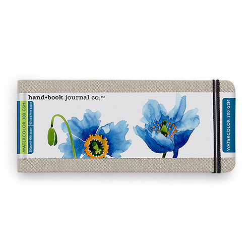 Travelogue Watercolor Journal - 3.5x8.25 - 300g
